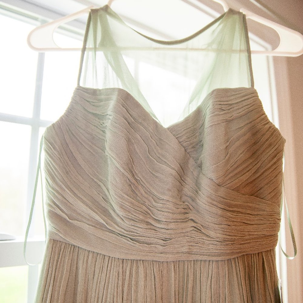 Green Silk J Crew Dress